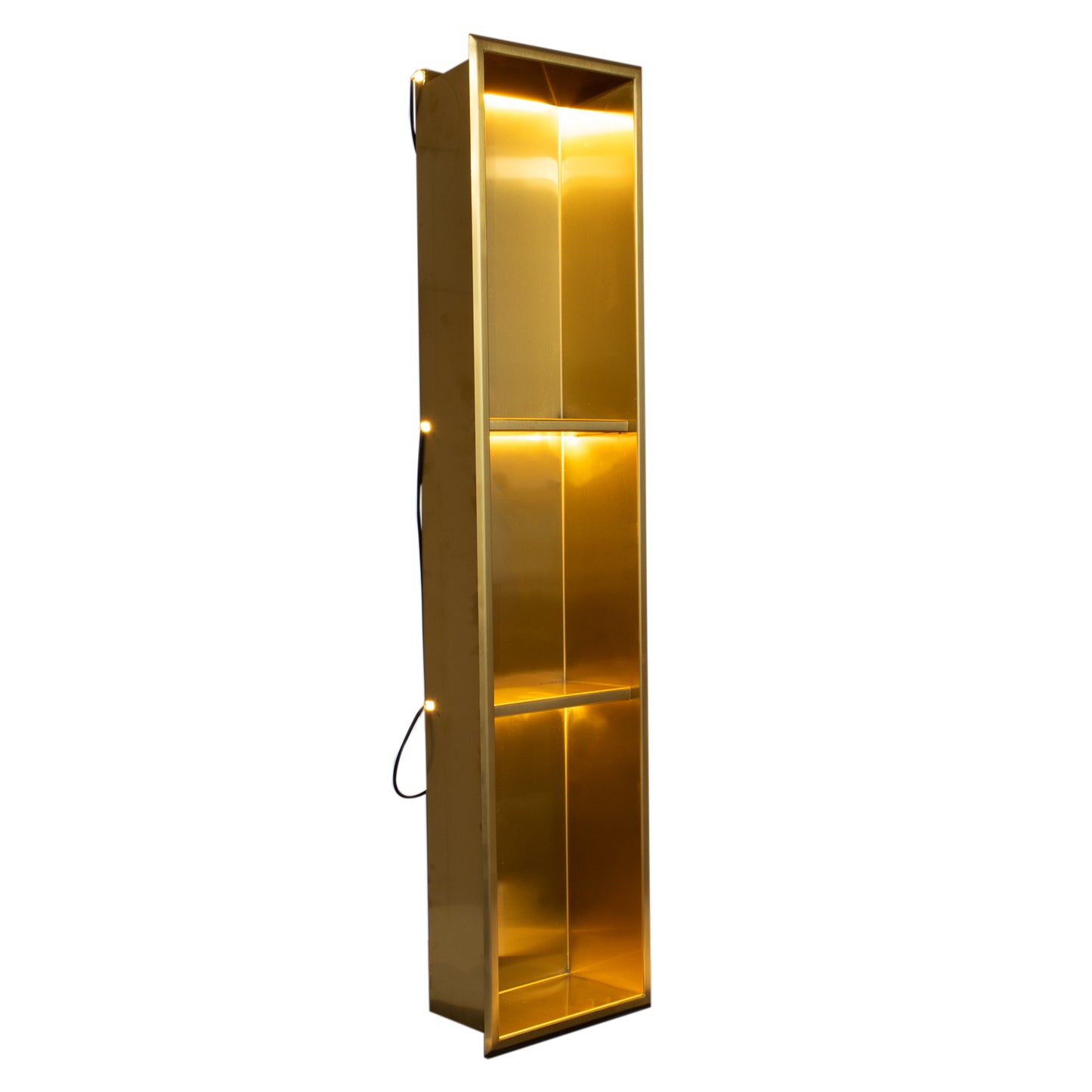 Thermopanel Stainless Steel Recess Shower Niche - Gold