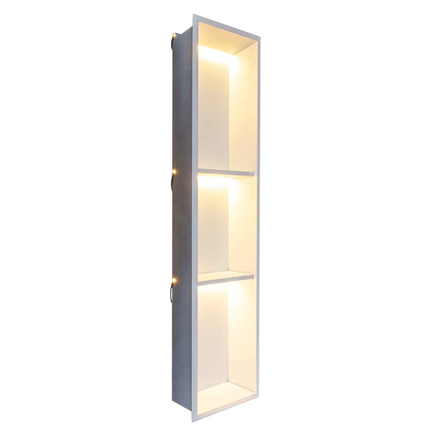 Thermopanel Stainless Steel Recess Shower Niche - White