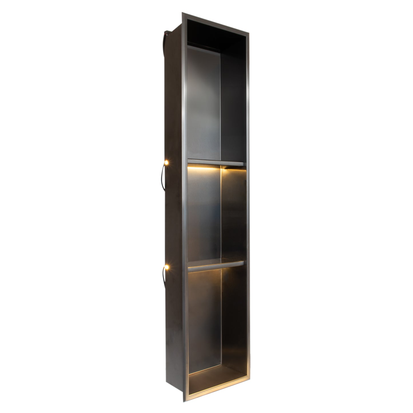 Thermopanel Stainless Steel Recess Shower Niche - Noir Black