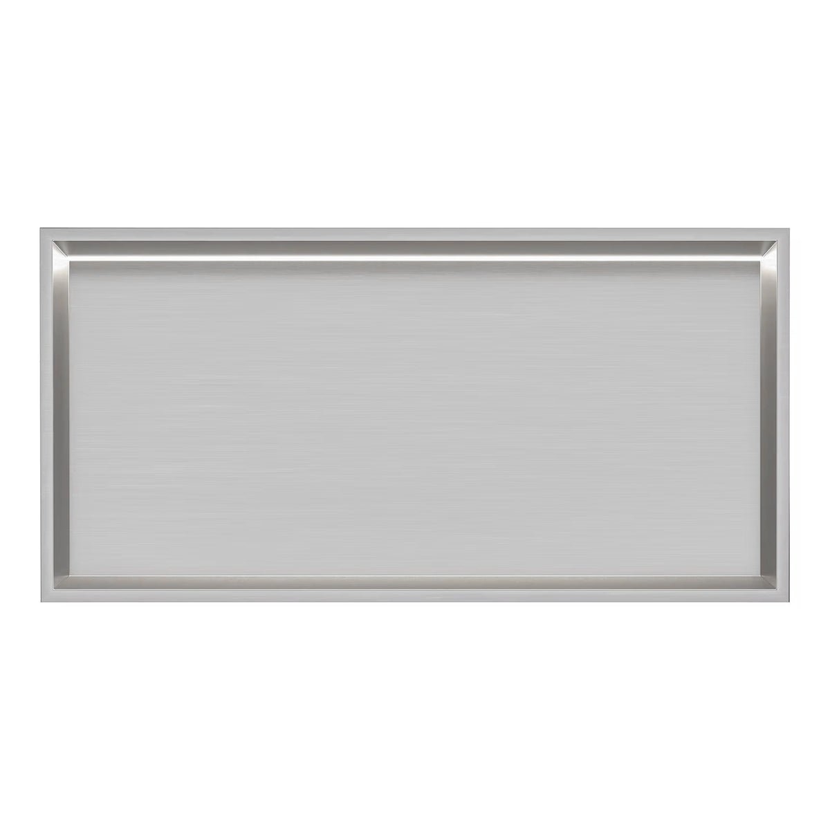 Thermopanel Brushed Steel LED Shower Niche | Stainless Steel Recessed Wall Niche