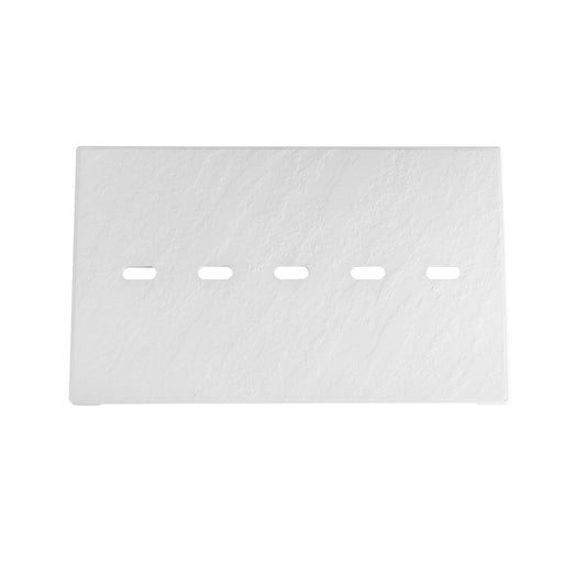White SMC Drain Cover with Holes