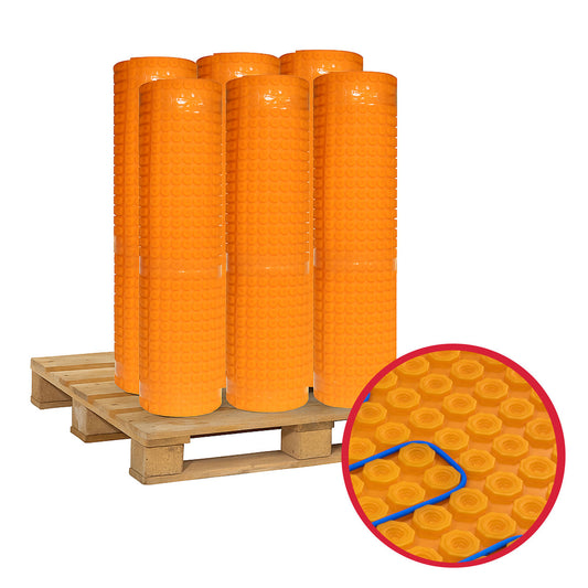 x6 Thermopanel FHMAT Self-Adhesive Decoupling Membrane 1m x 10m - Pallet Deal