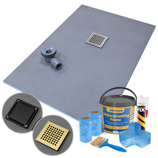 Thermopanel Offset Square Drain Wet Room Shower Tray Former (20/25mm)