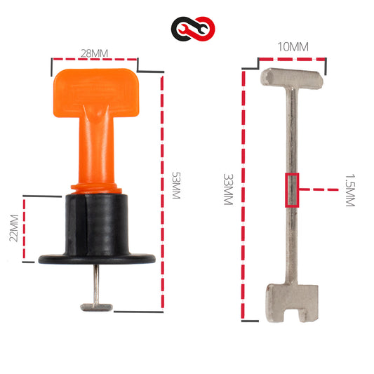 Tektools Reusable Tile levelling System ( T-Lock)