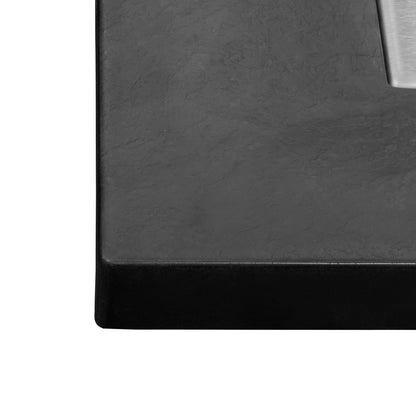 Thermopanel SMC Slate Effect Corner Shower Tray - Black