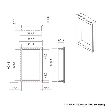 Thermopanel EPS Tileable Shower Niches