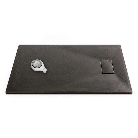 Thermopanel SMC Slate Effect Shower Tray - Black