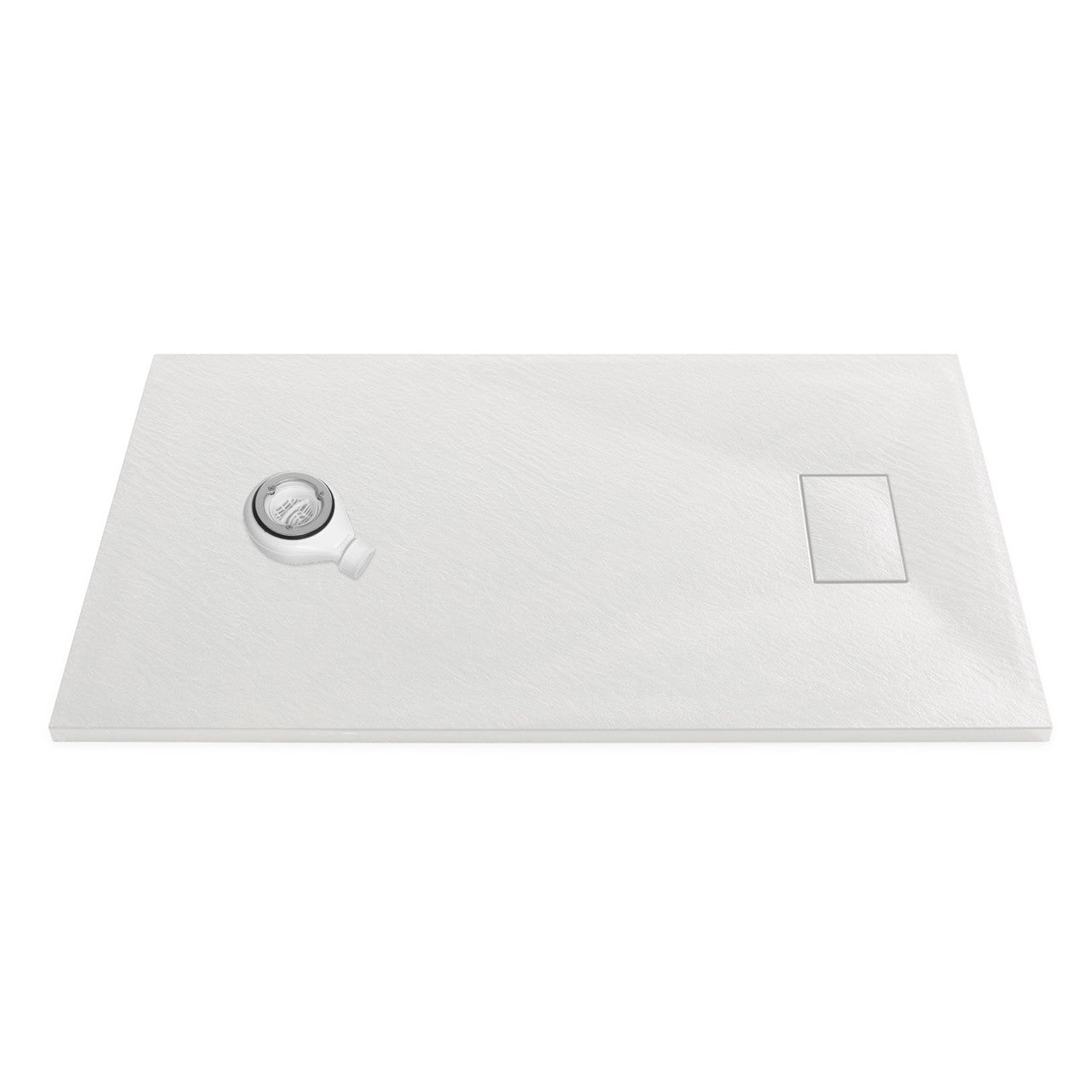 Thermopanel SMC Slate Effect Shower Tray - White