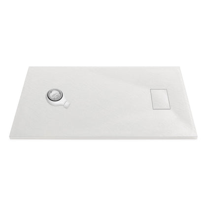Thermopanel SMC Slate Effect Shower Tray - White