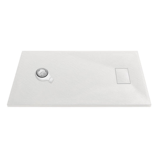 Thermopanel SMC Slate Effect Shower Tray - White