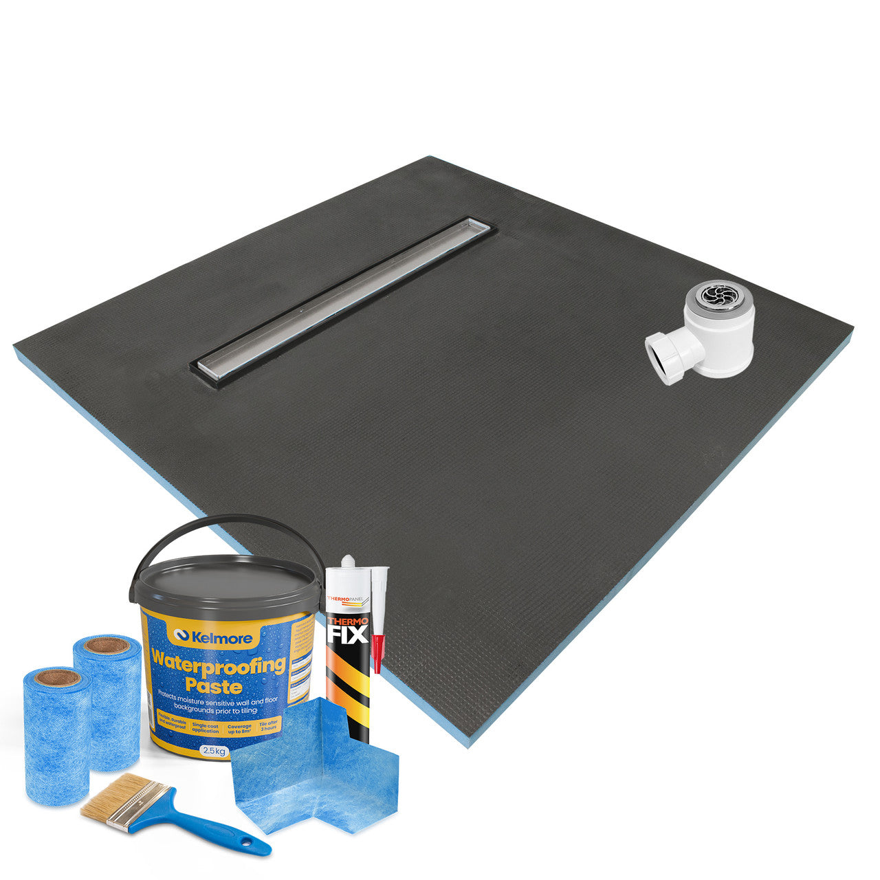 Linear Wet Room Shower Trays (20mm Thickness) - Sirra