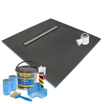 Linear Wet Room Shower Trays (20mm Thickness) - Sirra