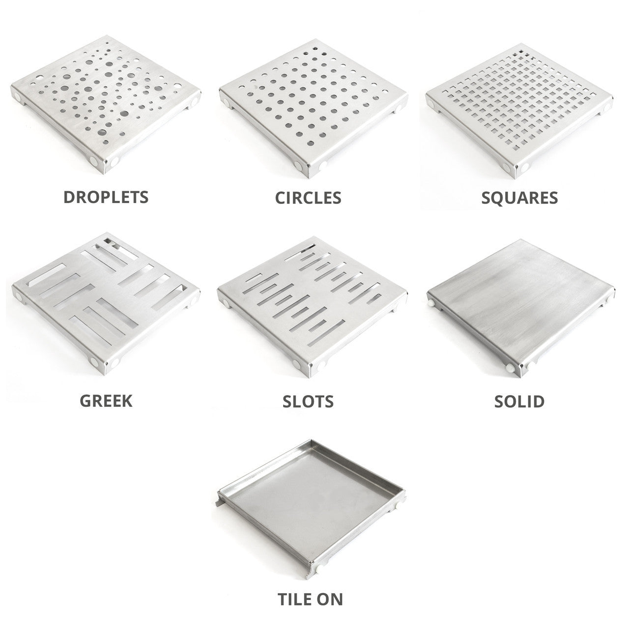 Square Drain Wetroom Shower Tray Kits - Sirra