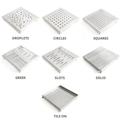Square Drain Wetroom Shower Tray Kits - Sirra
