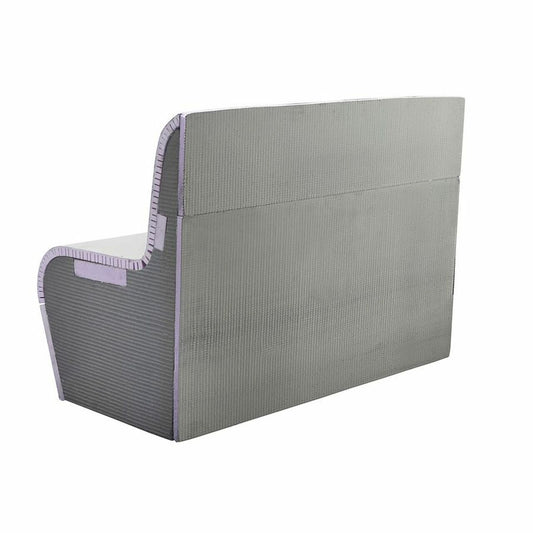 Wet Room Tileable Bench Seat - Curved Edge With Back