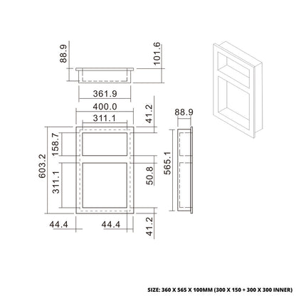 Thermopanel EPS Tileable Shower Niches