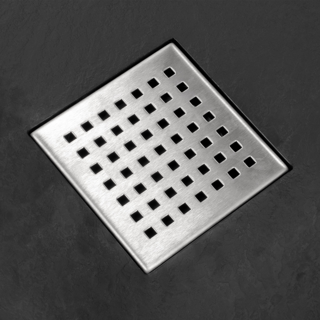 Thermopanel SMC Slate Effect Corner Shower Tray - Black