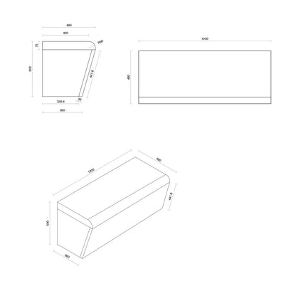 Thermopanel Tileable Shower Seat Bench for Wet Rooms
