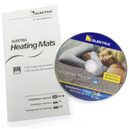 100w/M2 Elektra Electric Underfloor Heating Mat