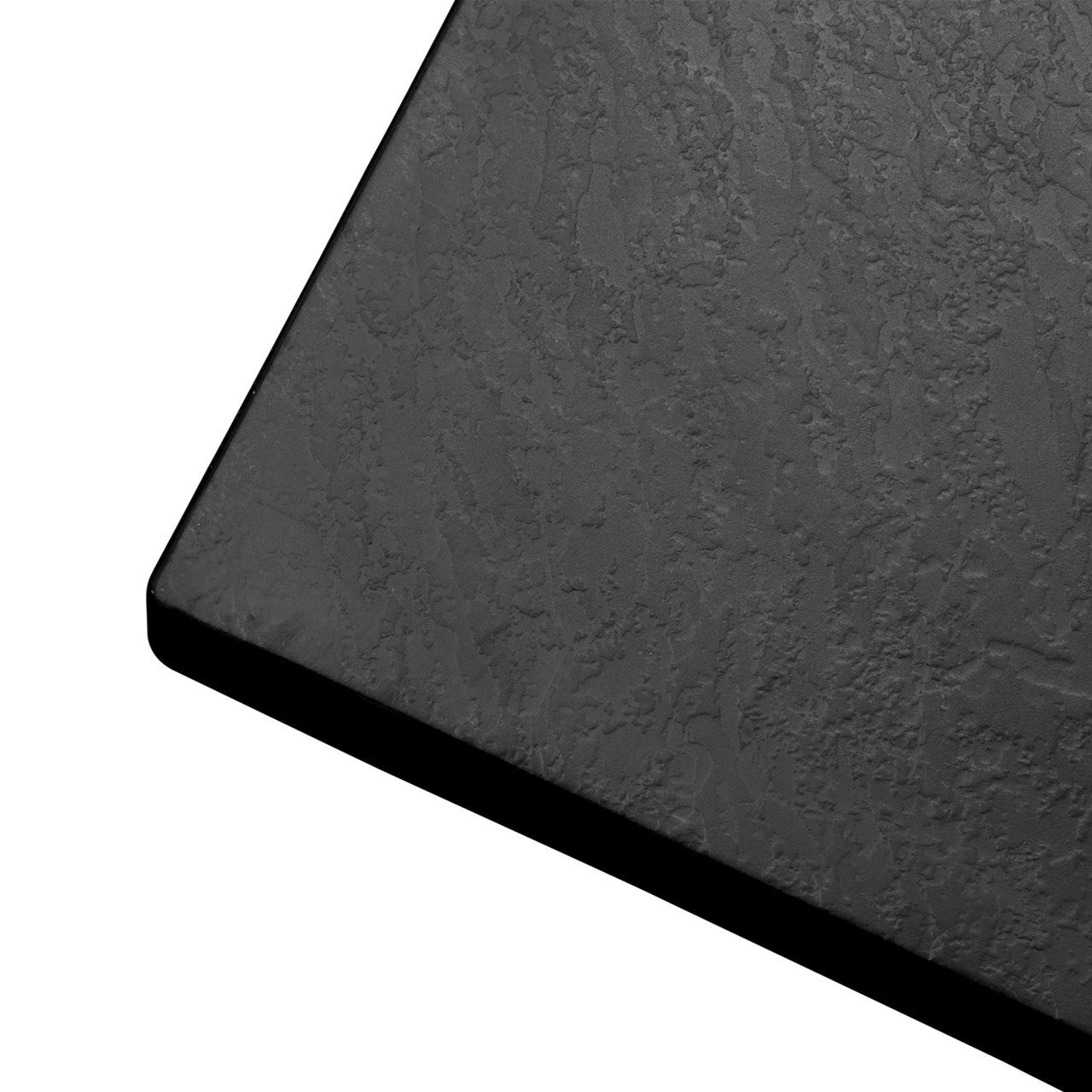Thermopanel SMC Slate Effect Corner Shower Tray - Black