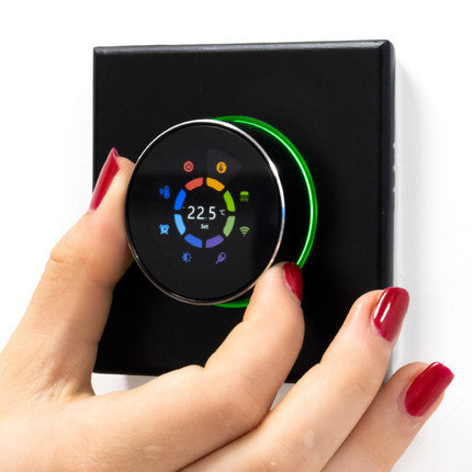 WiFi Smart Dial Thermostat - Black (Adept)