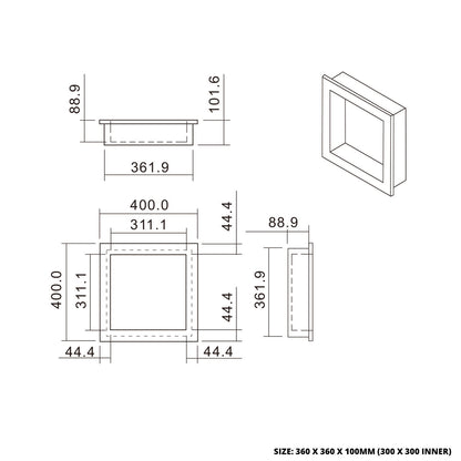 Thermopanel EPS Tileable Shower Niches