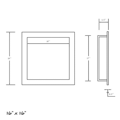 Thermopanel Tileable Shower Niche with Flange