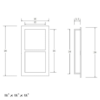 Thermopanel Tileable Shower Niche with Flange