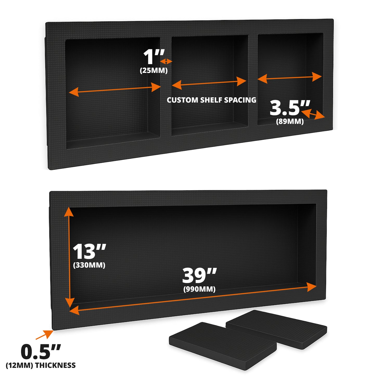 Thermopanel Tileable Shower Niche with Flange