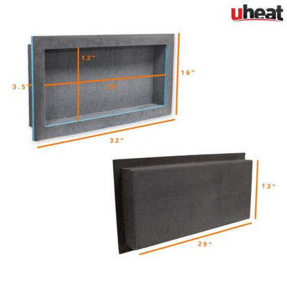 Thermopanel Tileable Shower Niche with Flange