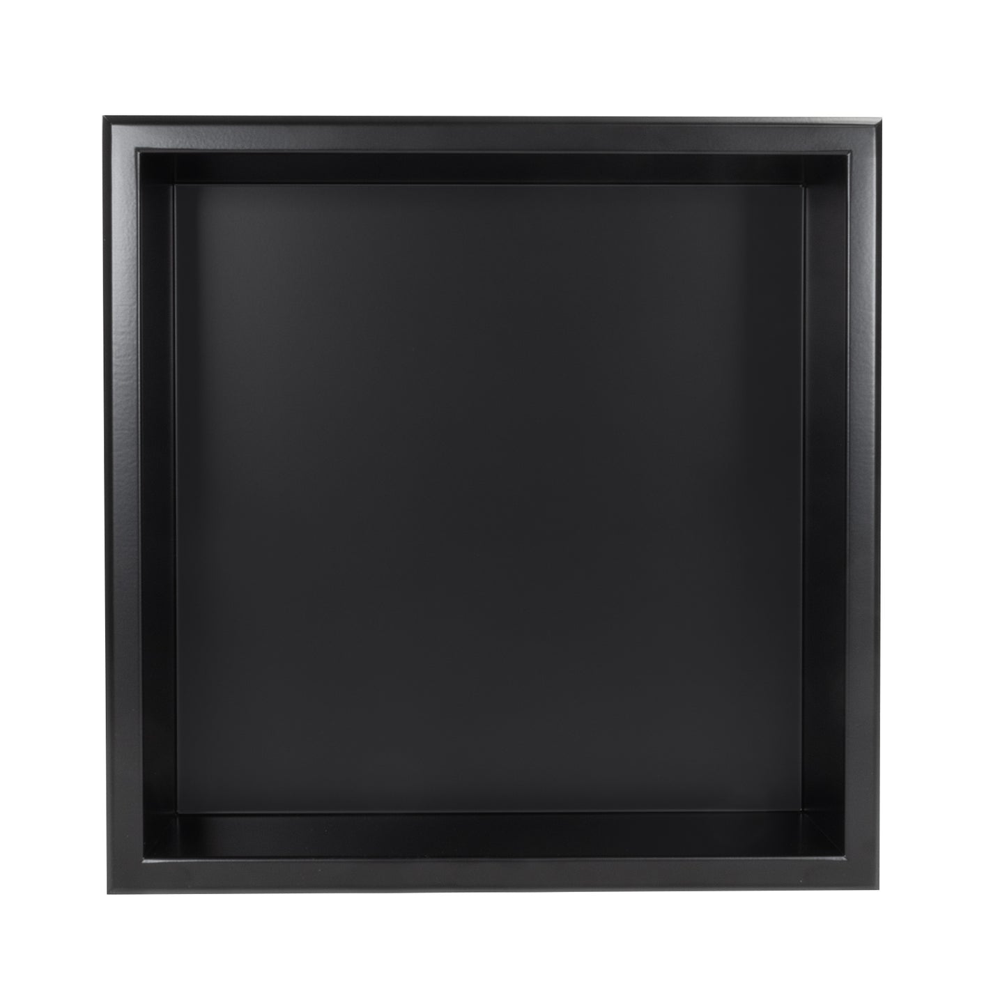 Thermopanel Stainless Steel Recess Shower Niche - Matte Black