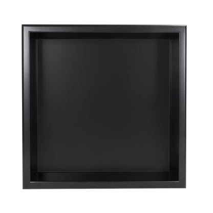 Thermopanel Stainless Steel Recess Shower Niche - Matte Black
