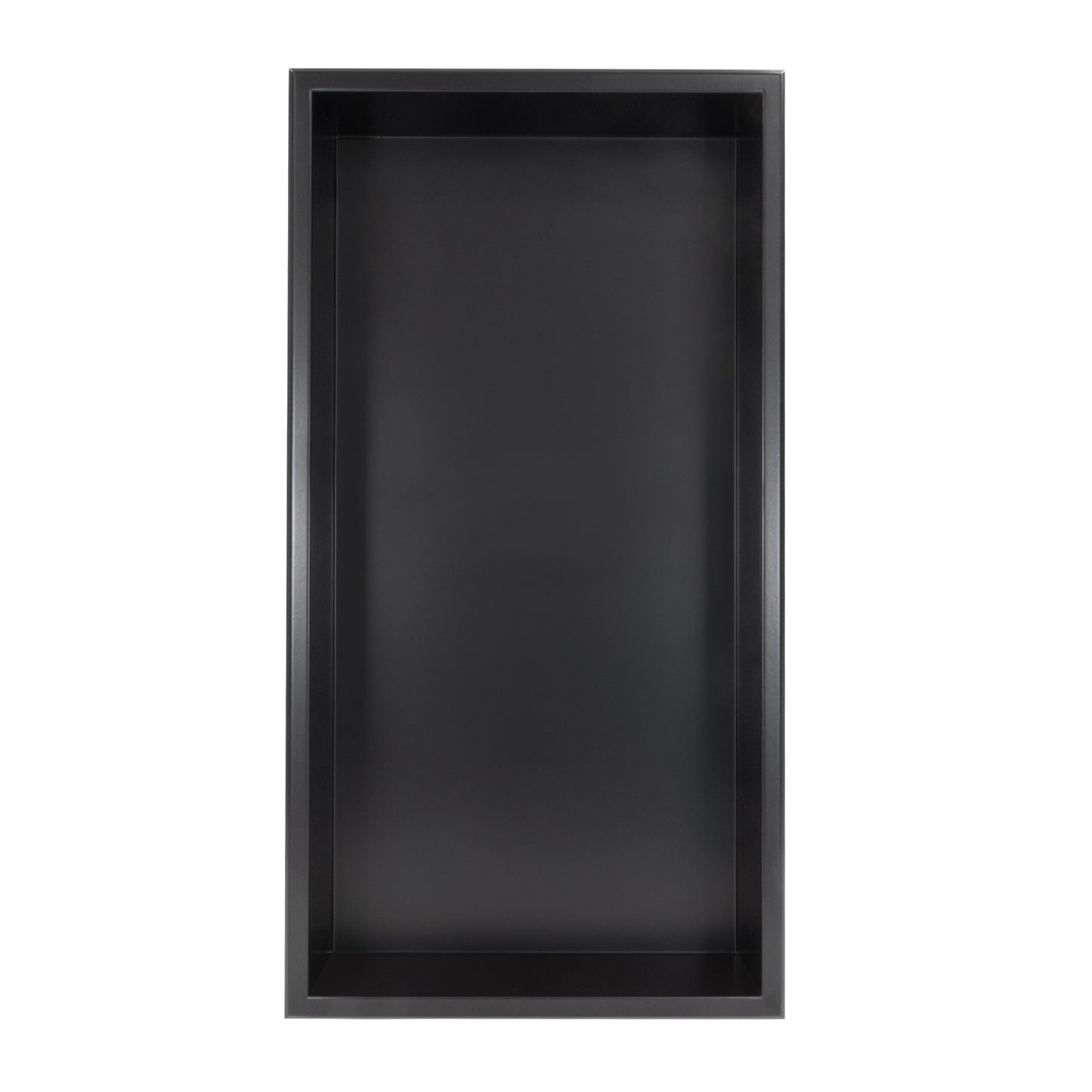 Thermopanel Stainless Steel Recess Shower Niche - Matte Black
