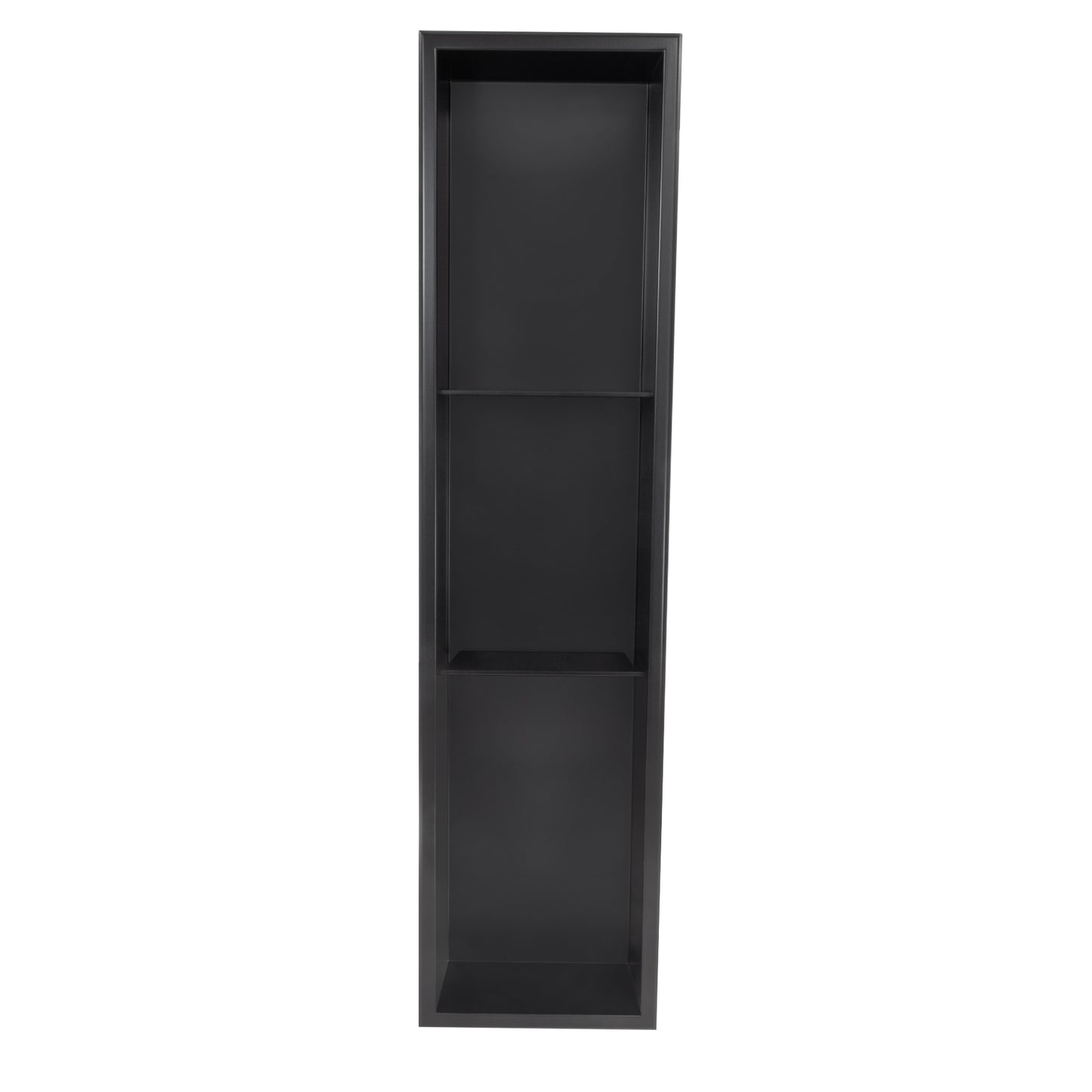 Thermopanel Stainless Steel Recess Shower Niche - Matte Black