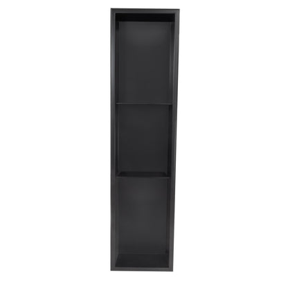 Thermopanel Stainless Steel Recess Shower Niche - Matte Black