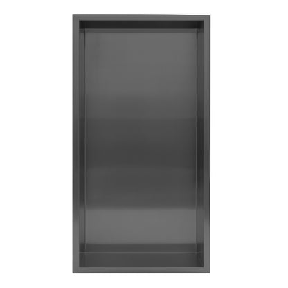 Thermopanel Stainless Steel Recess Shower Niche - Noir Black