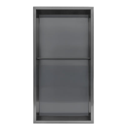Thermopanel Stainless Steel Recess Shower Niche - Noir Black