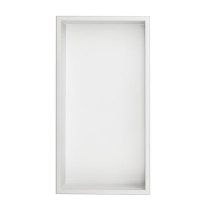 Thermopanel Stainless Steel Recess Shower Niche - White