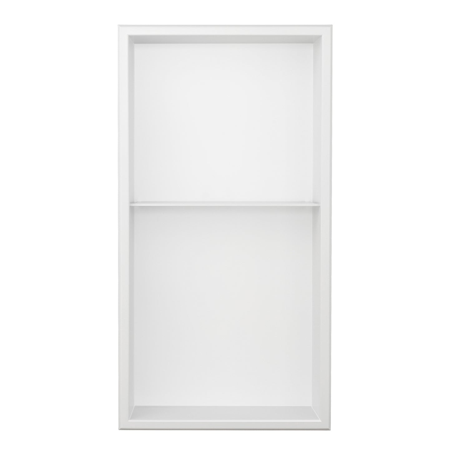 Thermopanel Stainless Steel Recess Shower Niche - White