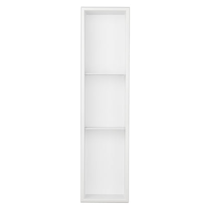 Thermopanel Stainless Steel Recess Shower Niche - White