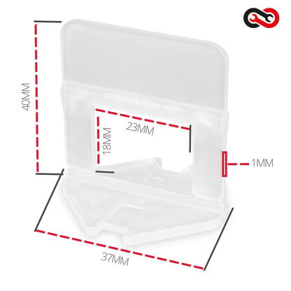 TekTools Tile Levelling System Spacer Clips
