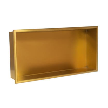 Thermopanel Stainless Steel Recess Shower Niche - Gold