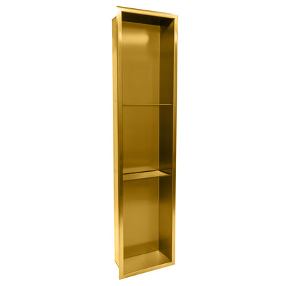 Thermopanel Stainless Steel Recess Shower Niche - Gold