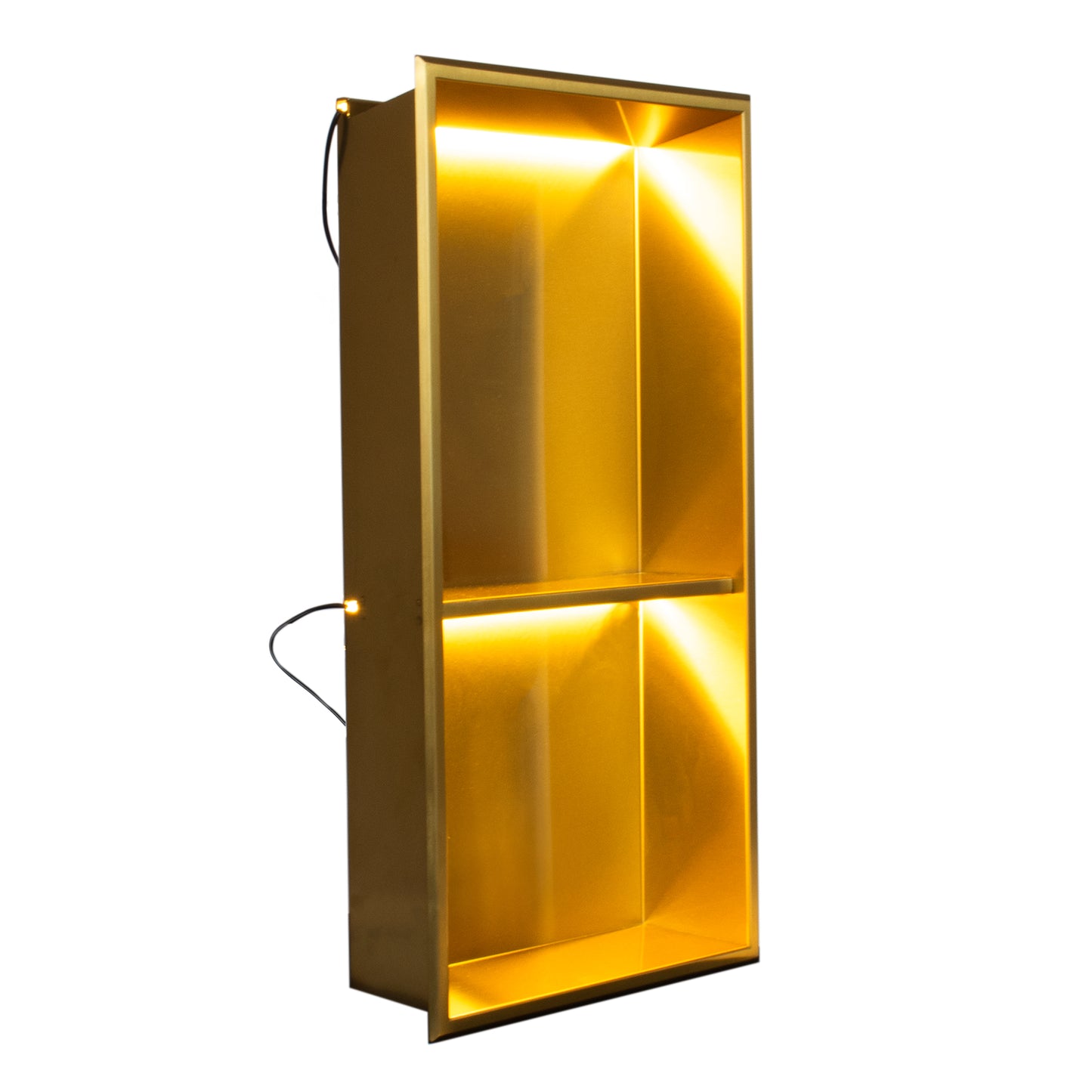 Thermopanel Stainless Steel Recess Shower Niche - Gold