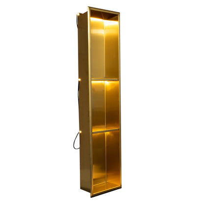 Thermopanel Stainless Steel Recess Shower Niche - Gold