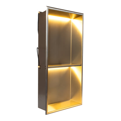 Thermopanel Stainless Steel Recess Shower Niche - Stainless Steel