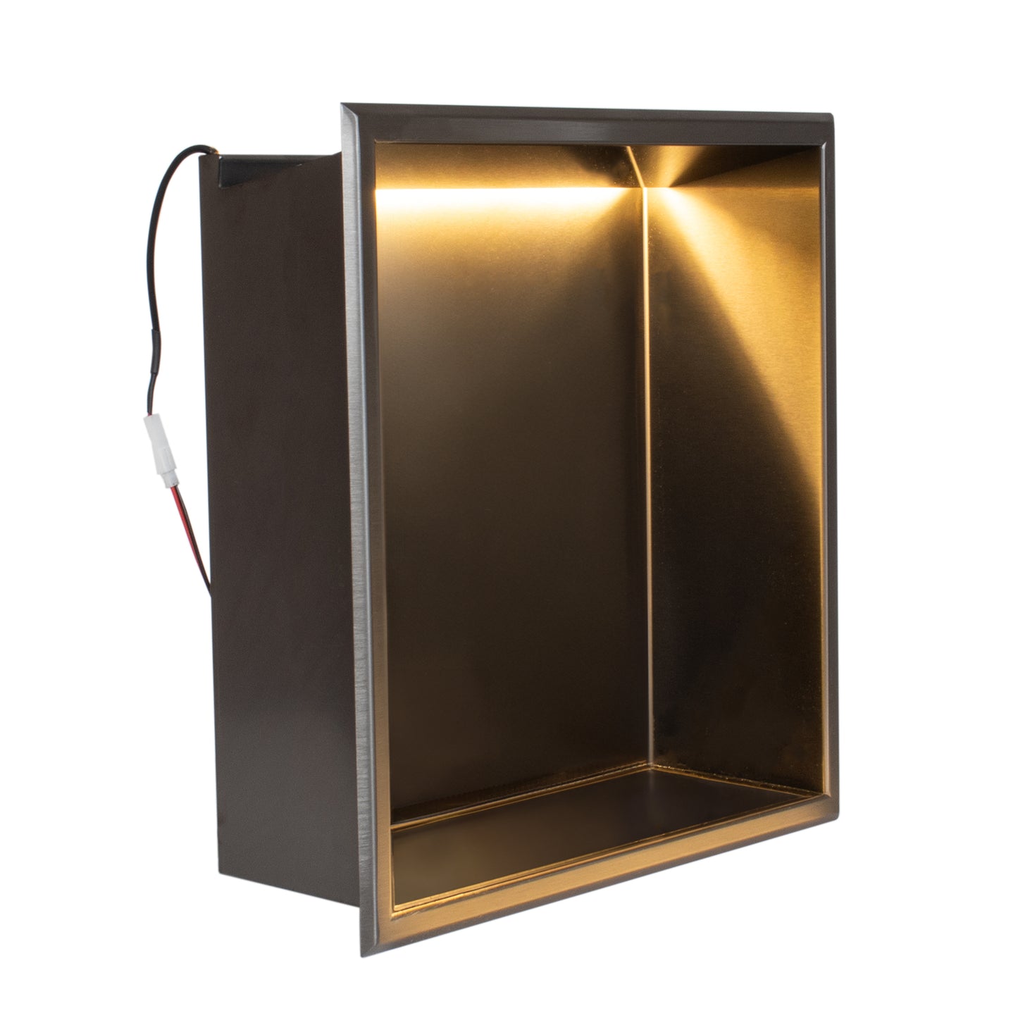 Thermopanel Stainless Steel Recess Shower Niche - Noir Black