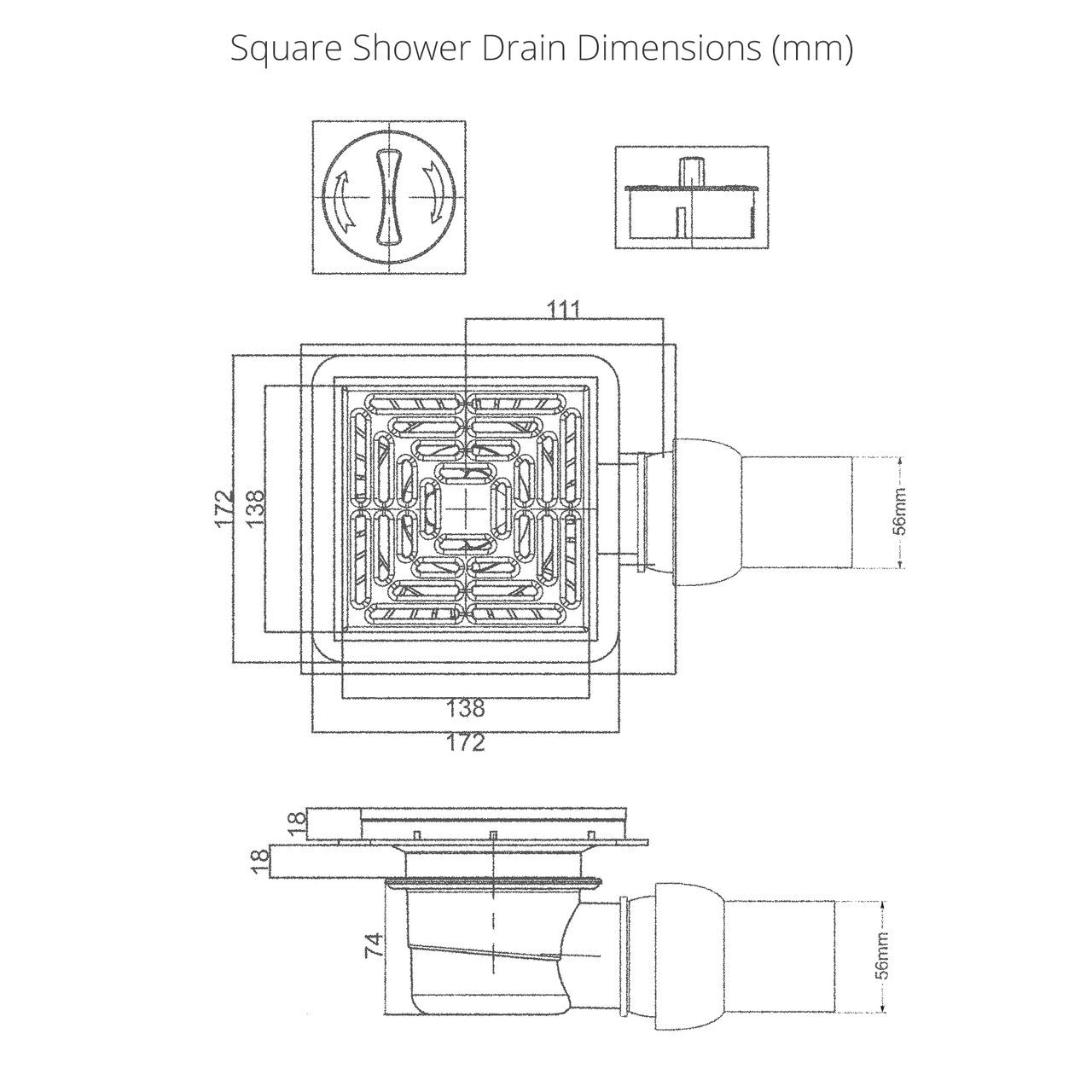 Wetroom Shower Tray Former Corner Right Hand Side Drain