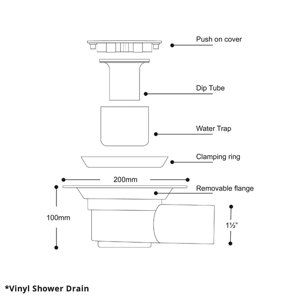ShowerDec® Shower Trays for Vinyl & Tile Floors