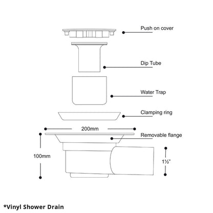 ShowerDec® Shower Trays for Vinyl & Tile Floors